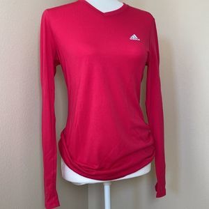 adidas Women's Bright Red Long Sleeve Top